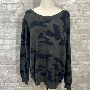 Stitches + Stripes Blue Camo Sweater